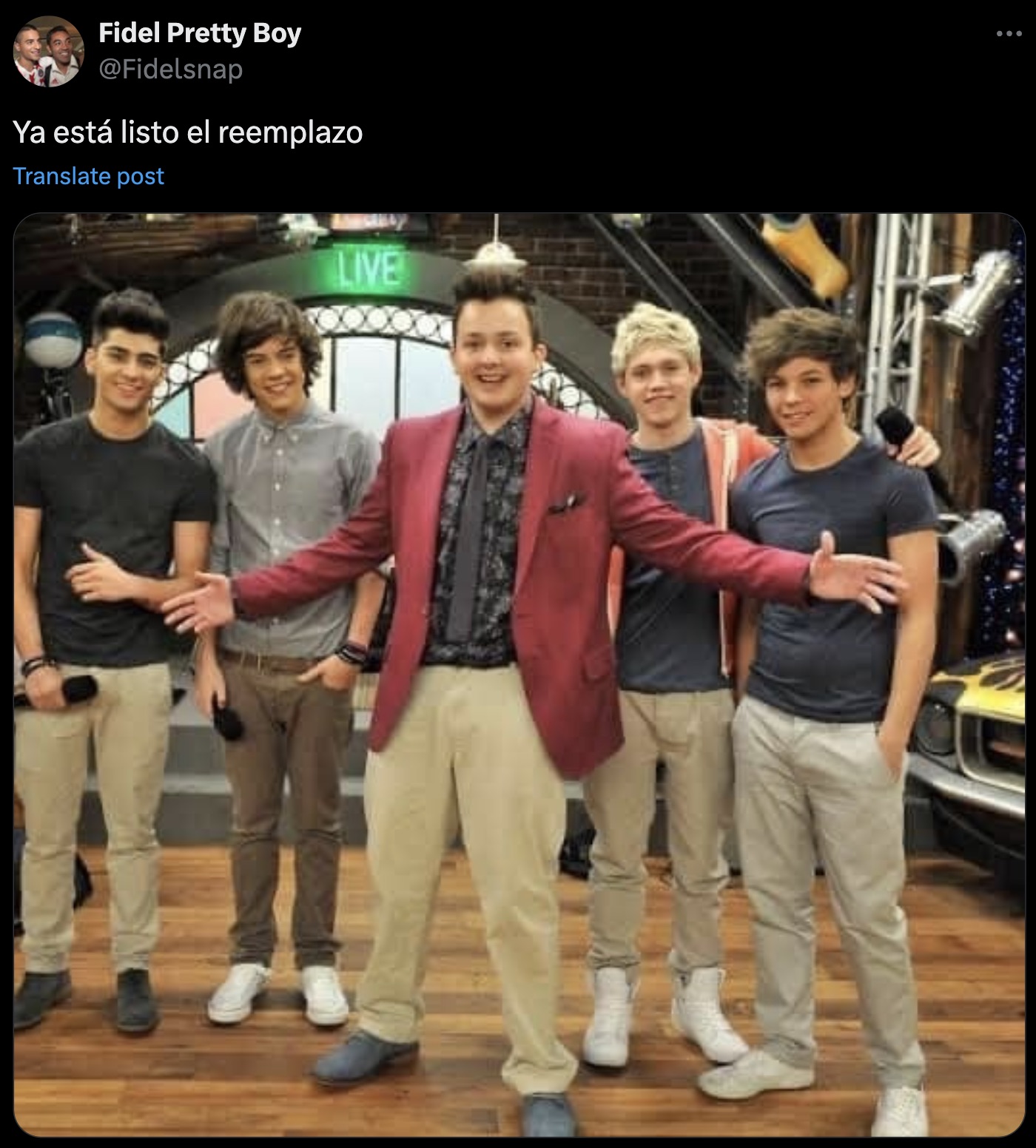 one direction en icarly - Fidel Pretty Boy Ya est listo el reemplazo Translate post Live